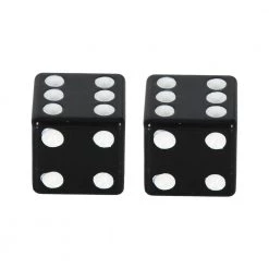 HIGH NOTE PERFORMANCE Oxford Lucky Dice Valve Caps - Black
