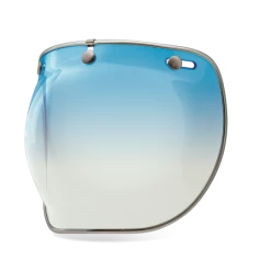 HIGH NOTE PERFORMANCE Bell Shield 3 Snap Bubble Deluxe - Ice Blue Helmet Accessories