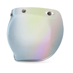 HIGH NOTE PERFORMANCE Helmet Accessories Bell Shield 3 Snap Bubble - Silver Iridium