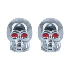 HIGH NOTE PERFORMANCE Oxford Skeleton Valve Caps - Silver Motorcycle Maintenance