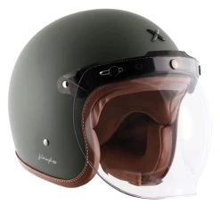 HIGH NOTE PERFORMANCE Axor Retro Jet Leather Matte Helmet Helmets