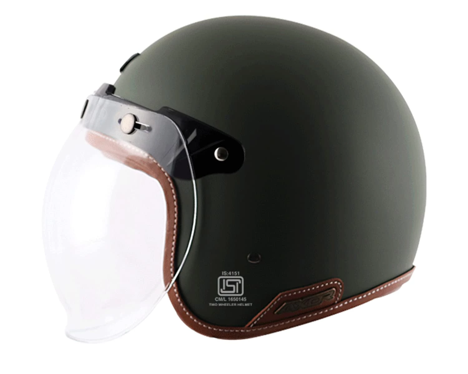 HIGH NOTE PERFORMANCE Axor Retro Jet Leather Matte Helmet Helmets 4 HIGH NOTE PERFORMANCE Axor Retro Jet Leather Matte Helmet Helmets