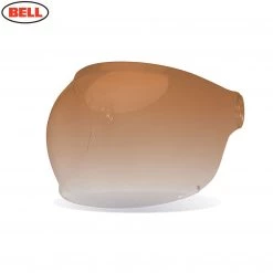 HIGH NOTE PERFORMANCE Helmet Accessories Bell Shield Bullitt Bubble, Brown Tab - Amber Gradient