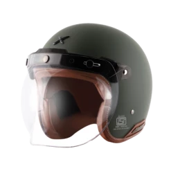 HIGH NOTE PERFORMANCE Axor Retro Jet Leather Matte Helmet Helmets
