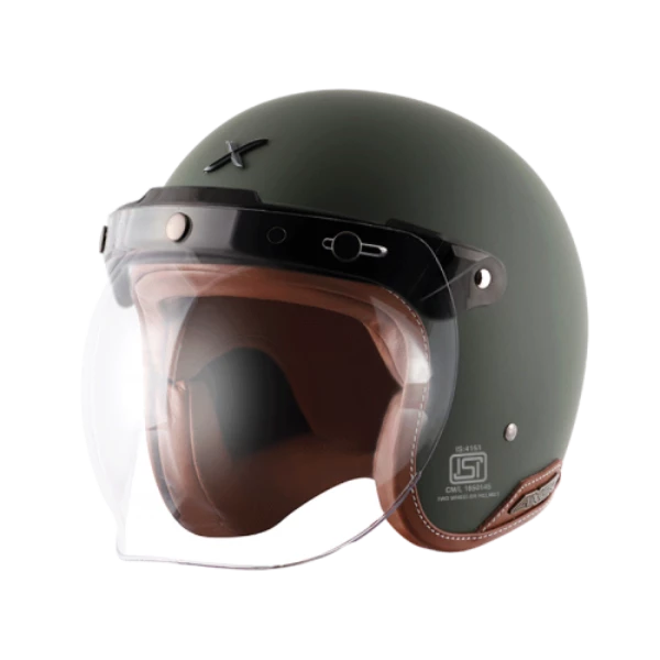 HIGH NOTE PERFORMANCE Axor Retro Jet Leather Matte Helmet Helmets 1 HIGH NOTE PERFORMANCE Axor Retro Jet Leather Matte Helmet Helmets