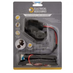 HIGH NOTE PERFORMANCE Oxford Weatherproof Dual Port USB Charger (5V 2Amph)