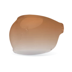HIGH NOTE PERFORMANCE Helmet Accessories Bell Shield Bullitt Bubble, Brown Tab - Amber Gradient